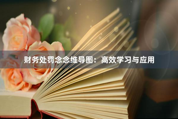 财务处罚念念维导图:高效学习与应用